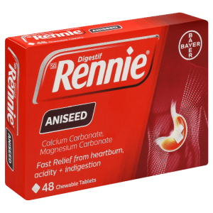 Rennie Aniseed Chewable Tablets 48s